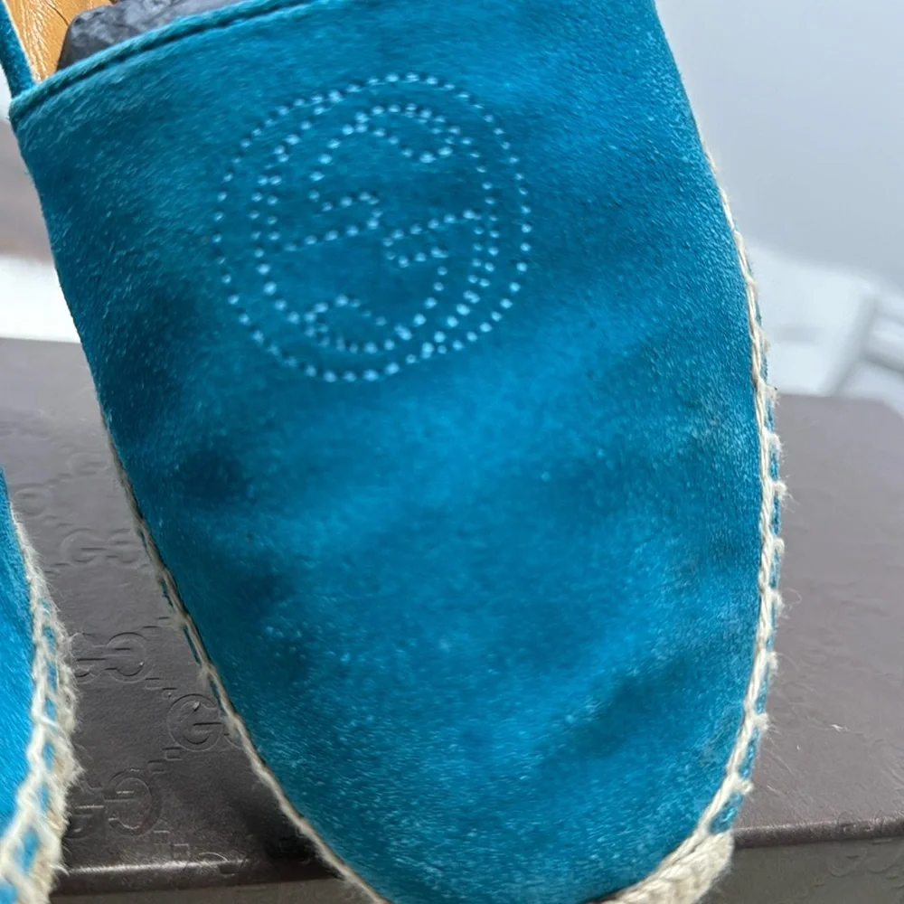GUCCI Pilar Espadrilles In Deep Cobalt